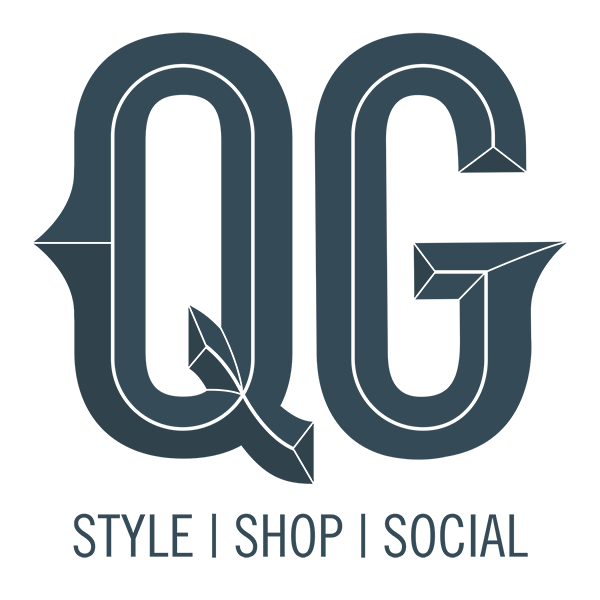 Qg Logo - Light Blue, Red, White and Navy Bowtie