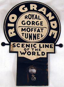 D&RGW Logo - D&RGW LICENSE PLATE EMBLEM | Railroad Memories