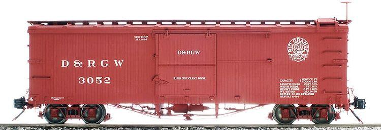 D&RGW Logo - AMS AM2201-05 Box Car - D&RGW Moffat Logo #3522