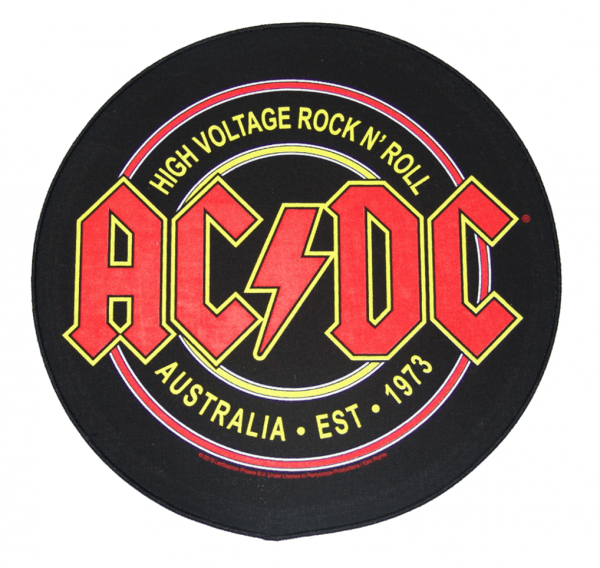 Original AC DC Logo - AC DC Official Backpatch High Voltage Rock N´ Roll Backpatch AC DC