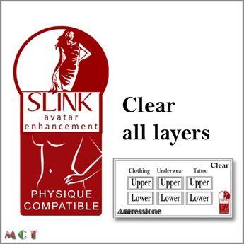Slink Logo - Second Life Marketplace Slink Applier clear layers HUD