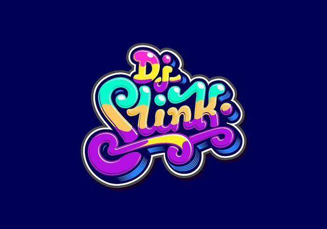 Slink Logo - DJ Slink. Logo. Typo logo design, Typography logo, Logos