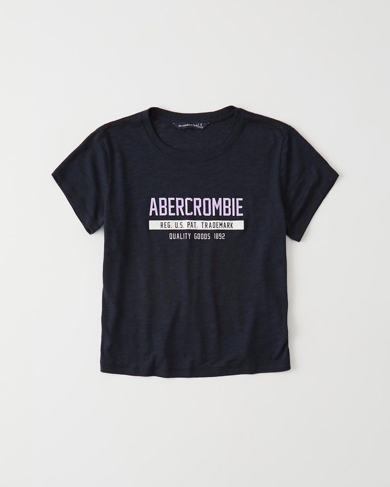 Abrecrombie Logo - Womens Short-Sleeve Logo Tee | Womens Clearance | Abercrombie.com