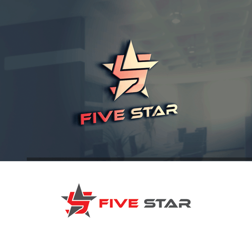 Five Logo - Five Star logo design. Logo design contest