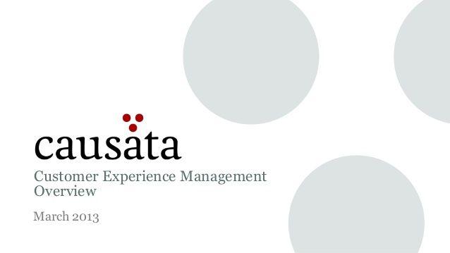 Causata Logo - Causata Overview Presentation