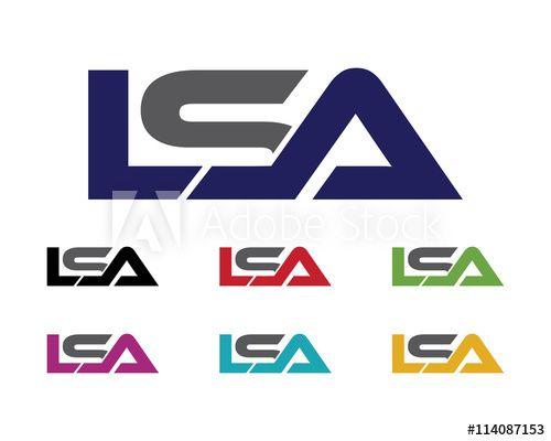 LSA Logo - LSA Letter Logo this stock vector and explore similar vectors