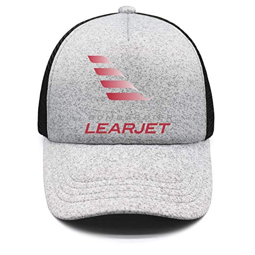 Learjet Logo - Grey Unisex Adult Learjet BOMBARDIER LEARJET Logo Symbol