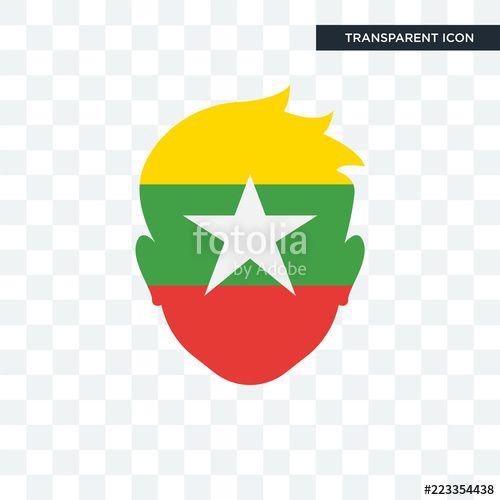 Myanmar Logo - Myanmar vector icon isolated on transparent background, Myanmar logo ...