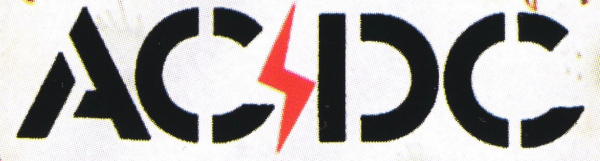 Original AC DC Logo - AC-DC-Schriftart - Generator für AC-DC-Schrift