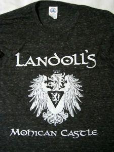 Landoll Logo - Landoll's Mohican Castle ® Ohio - Heather Black Gray XL Large T ...