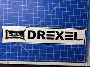 Landoll Logo - Details about Set Of 2 Black Landoll Drexel Forklift Decal Stickers