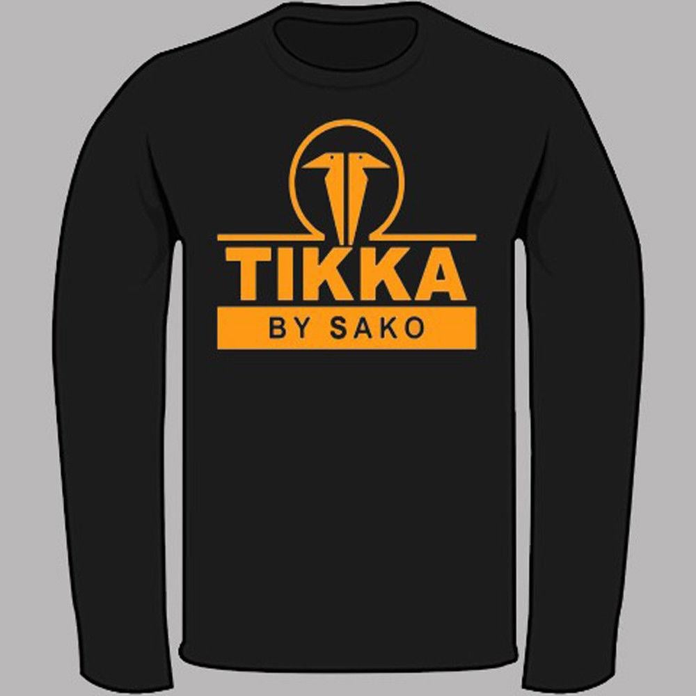 Sako Logo - Tikka By Sako Finland Firearms Logo Black Long Sleeve T Shirt Size S 3XL