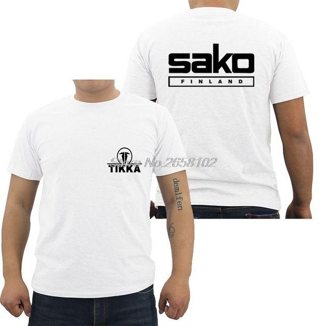 Sako Logo - US $9.7 30% OFF|Hot Sale Fashion Men Cotton T shirt New Tikka By Sako  Finland Firearms Logo Men's Black T Shirt Harajuku Tees Tops Shirt-in  T-Shirts ...