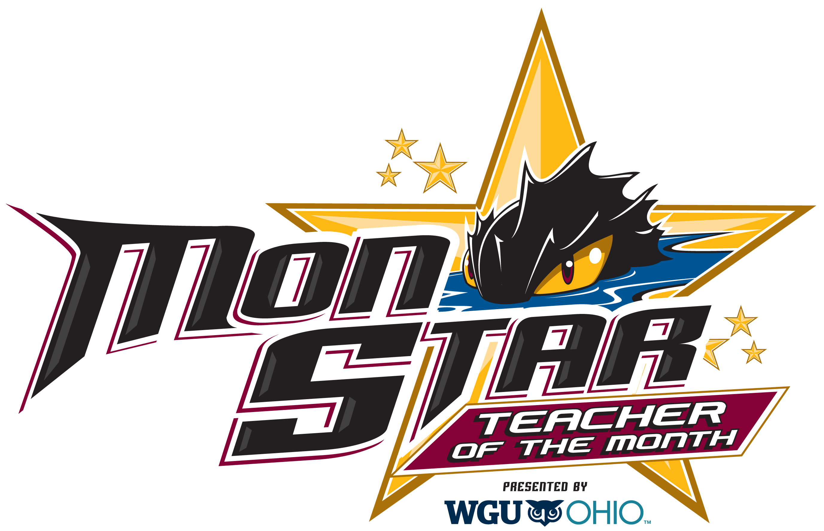 Monstars Logo - 2018 19 MonSTAR Teacher Of The Month