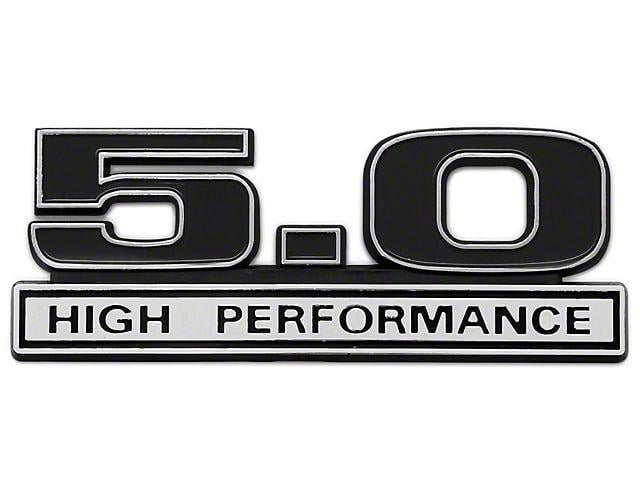 5.0 Logo - SpeedForm Black 5.0 High Performance Emblem