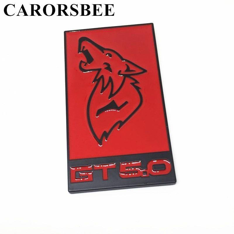 5.0 Logo - US $13.0 |CARORSBEE 3D Metal Zinc alloy Wolf Head GT5.0 GT 5.0 Logo Emblem  Badge Car Sticker Decal Auto styling For mustang focus mk2 kuga-in Car ...