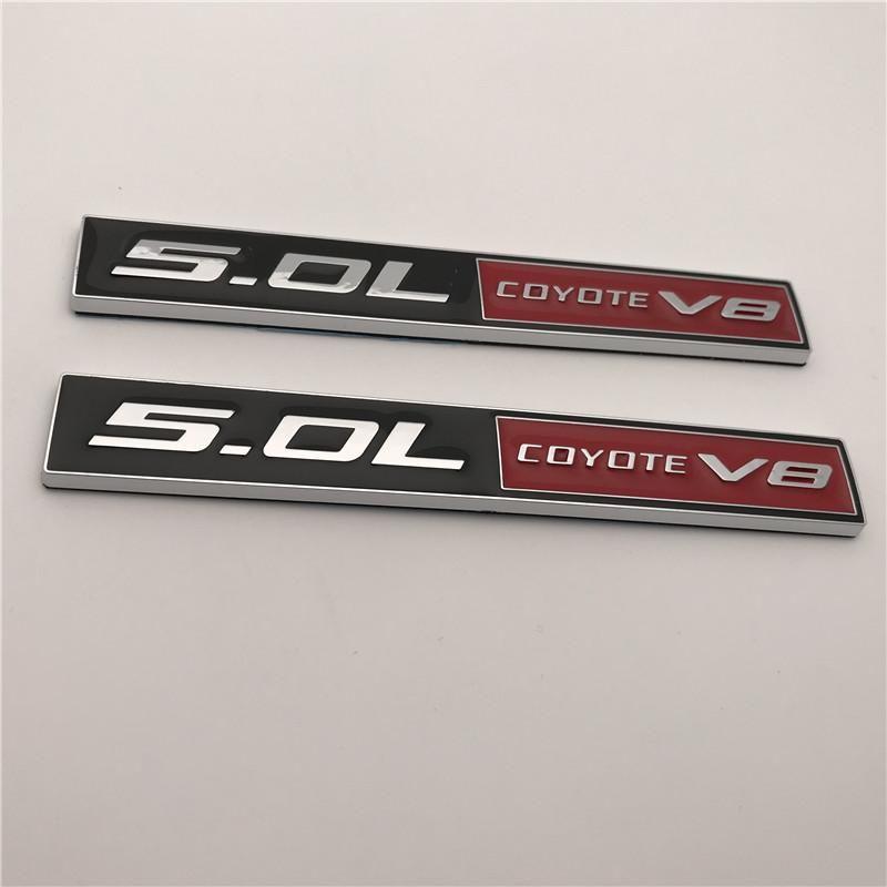 5.0 Logo - Hot Sale ABS 5.0L COYOTE V8 Car Emblem Badge Decal Auto Logo Sticker  universal fit for FORD MUSTANG SHELBY