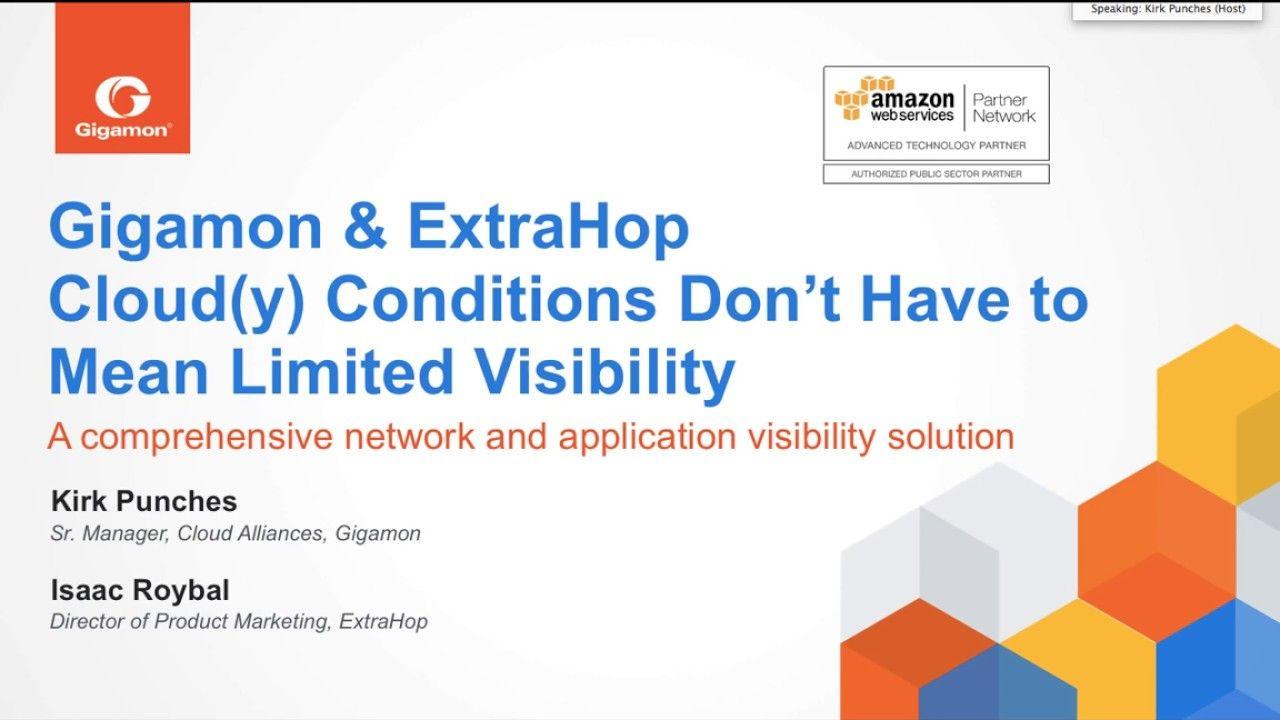 ExtraHop Logo - Gigamon and ExtraHop - Cloudy Conditions Don’t Have to Mean Limited  Visibility