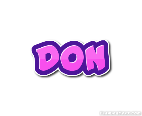 Don Logo - Don Logo. Free Name Design Tool from Flaming Text