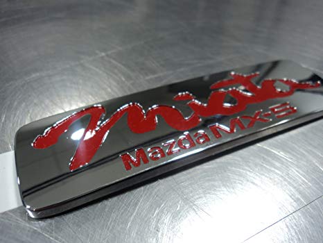 Miata Logo - MAZDA MX 5 MIATA 1990 1997 NEW OEM REAR MIATA EMBLEM RED LETTERING