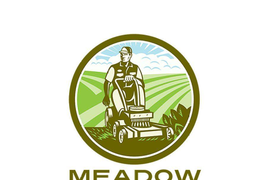 Mowing Logo - Meadow Landscaping Mowing