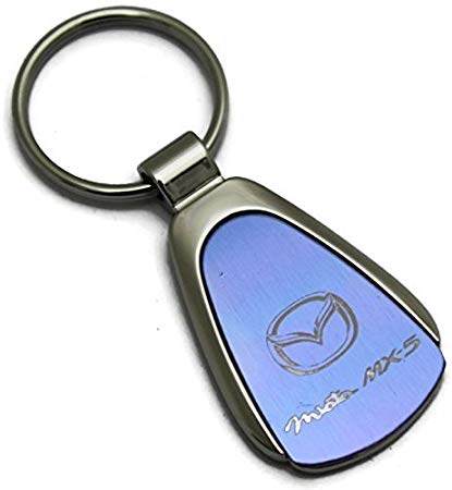 Miata Logo - Mazda Miata Logo Blue Tear Drop Key Chain