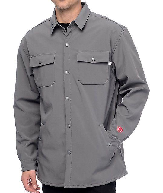 CandyGrind Logo - CandyGrind Work Shirt Grey Jacket