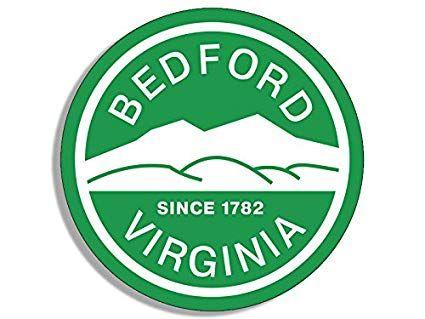 Bedford Logo - American Vinyl Round Bedford VA City Seal Sticker