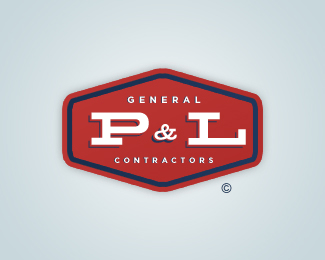 P&L Logo - P&L General Contractors. Logo, Branding and Identity. Logos design