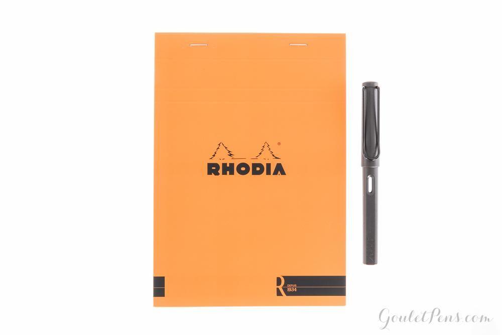 Pens.com Logo - Rhodia No. 16 Premium Notepad - Orange, Lined (5.83 x 8.27)