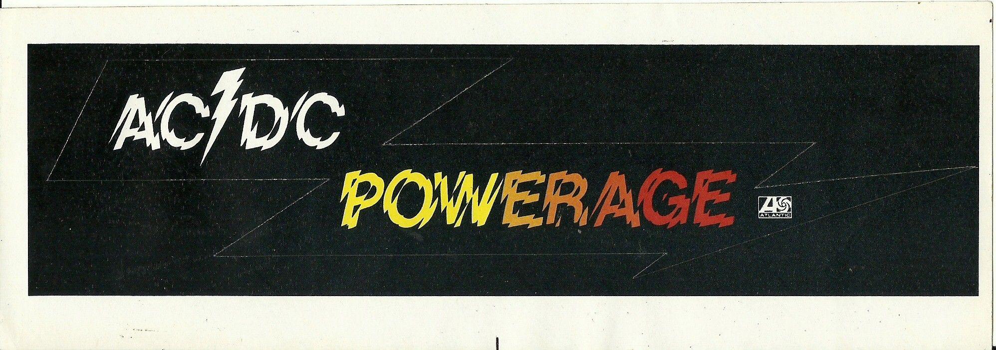 Original AC DC Logo - Stickers