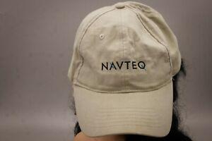 NAVTEQ Logo - Details about NAVTEQ Ball Cap Hat Beige nice stitched logo