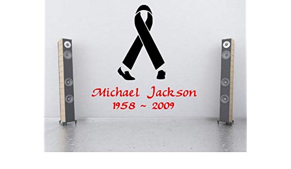Tribute Logo - Michael Jackson Tribute Logo Wall Sticker Small: 60cm x