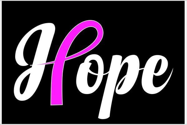 Tribute Logo - Breast Cancer Hope Ribbon Tribute Logo Poster