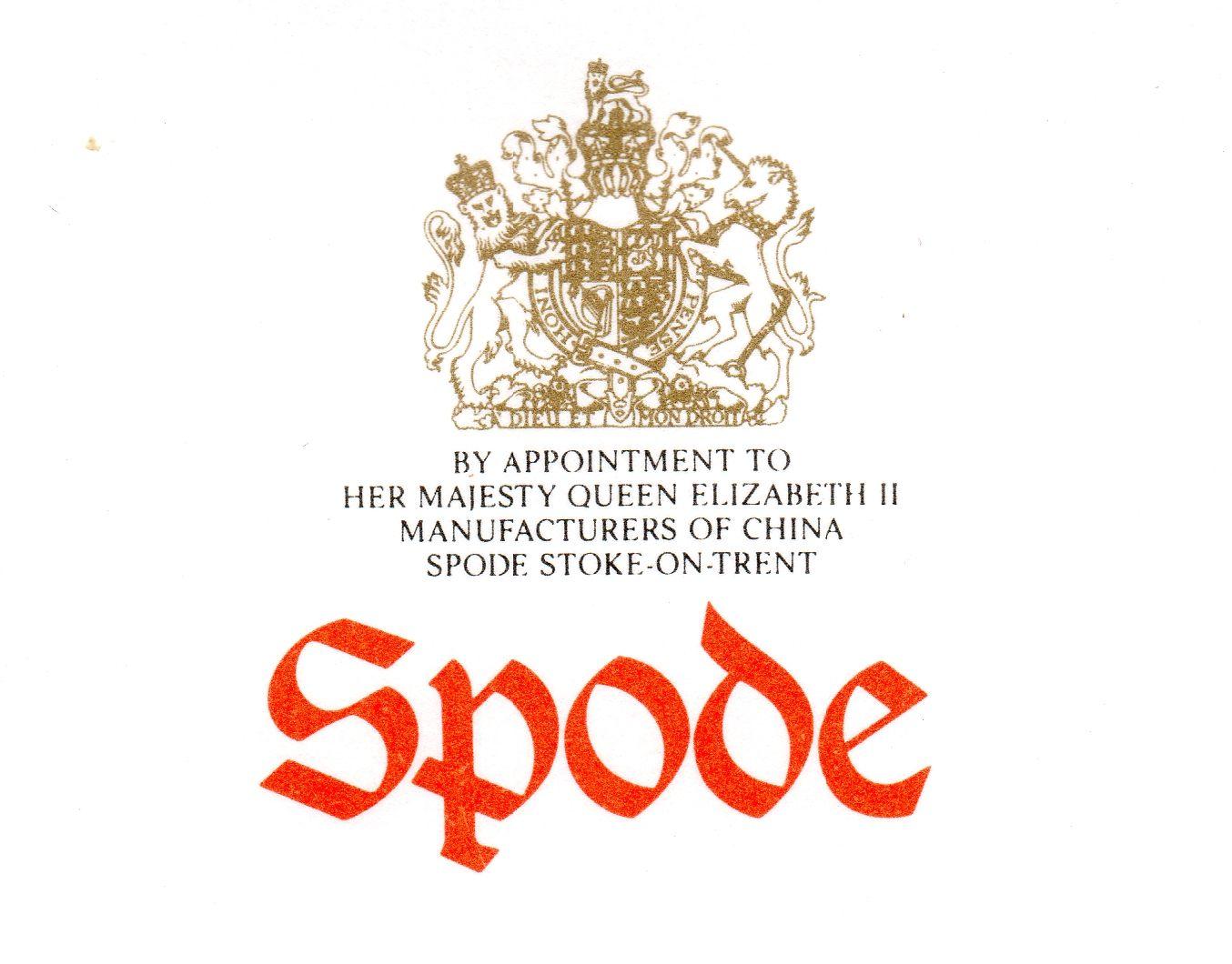 Spode Logo - Spode History: Royal Warrants