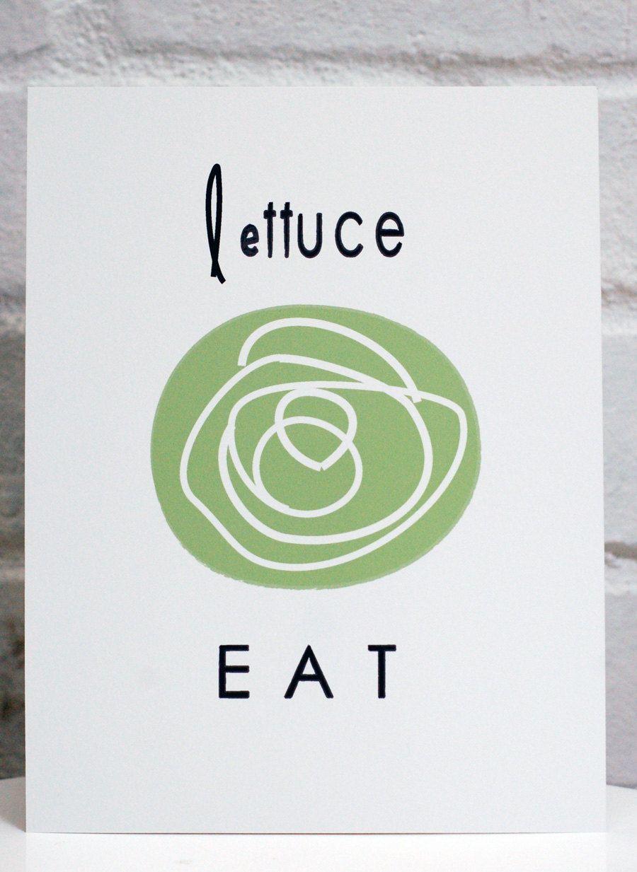 Lettuce Logo - Lettuce EAT | Art & Words | Logo restaurant, Logo design inspiration ...