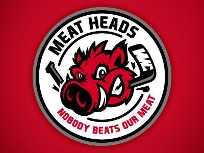 Meatheads Logo - Meatheads | Logoblock | Sports team logos, Hockey logos, Sports logo