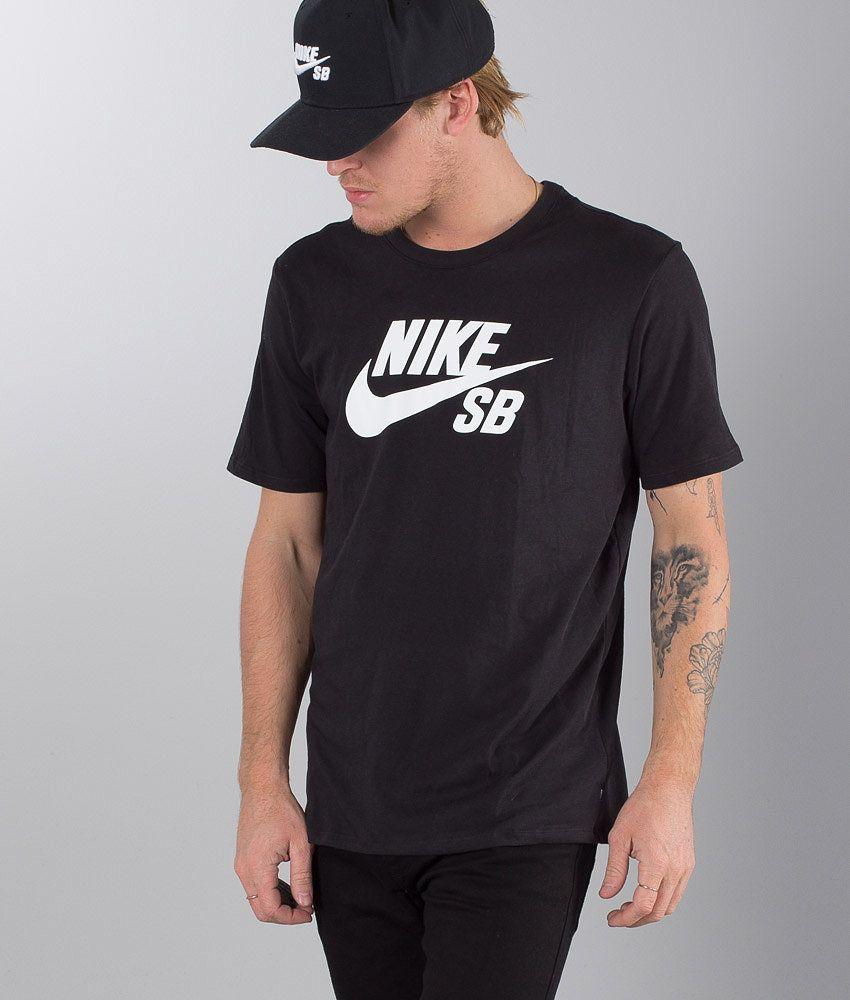 Niker Logo - Nike Logo T-shirt Black/Black/White