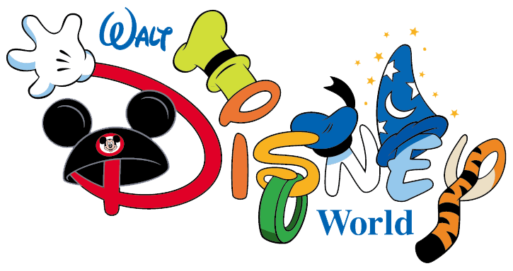 Disney World Logo - This famous design is very colorful and gives the viewers a sense of ...