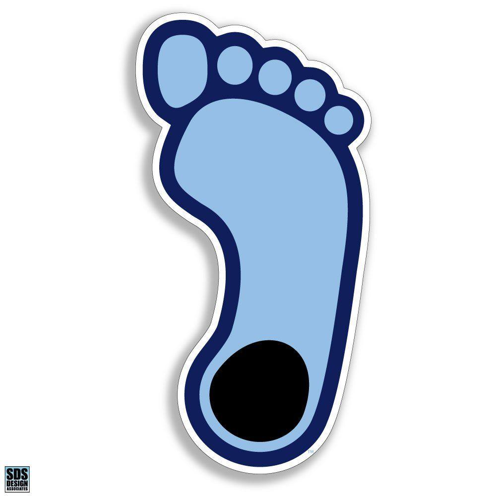 UNC Logo - North Carolina Tarheels NCAA UNC Foot Logo Magnet