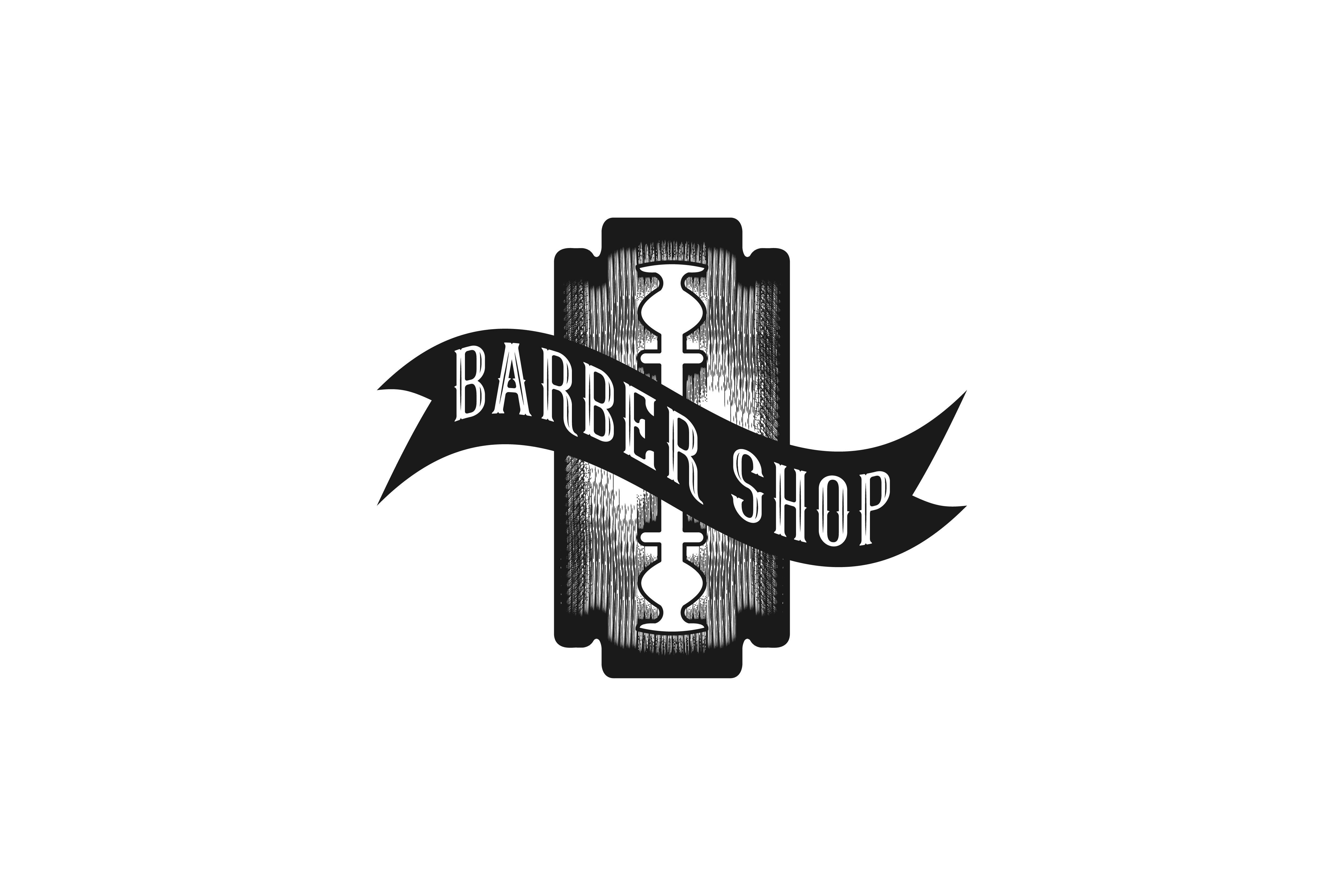 Blade Logo - Razor blade barber logo