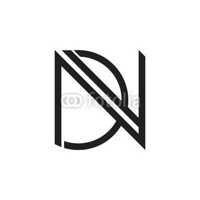DN Logo - letters dn geomtric logo vector. Buy Photo