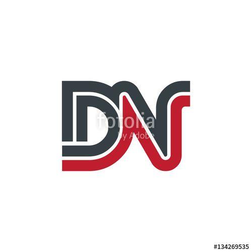 DN Logo - Initial Letter DN Linked Design Logo Stock Image And Royalty Free