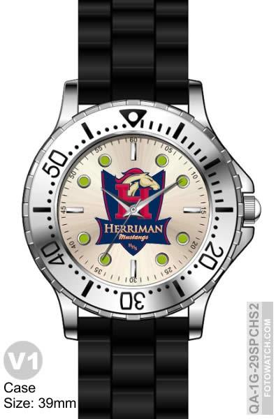 Spchs Logo - Custom Schools Championship Awards Logo Watches - QA-1G-29SPCHS2