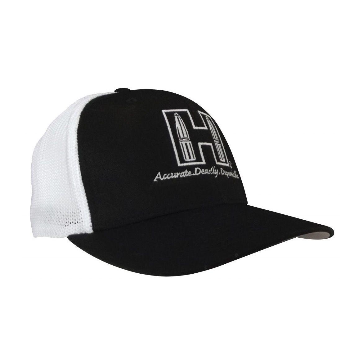 Hornandy Logo - Hornady® Logo Mesh-Back Cap - Black/White