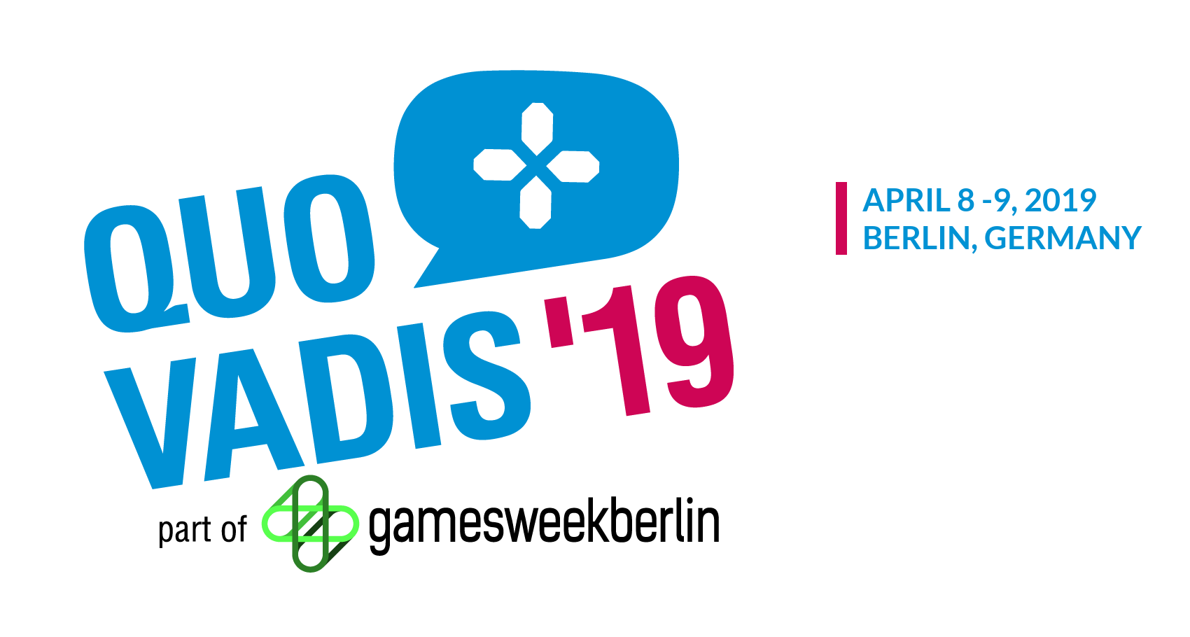 April Logo - QUO VADIS - game development & business conference