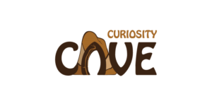 Cave Logo - Curiosity Cave design for children's education brand