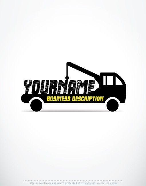 Towing Logo - Exclusive Design: buy towing truck Logo + FREE Business Card | Cool ...
