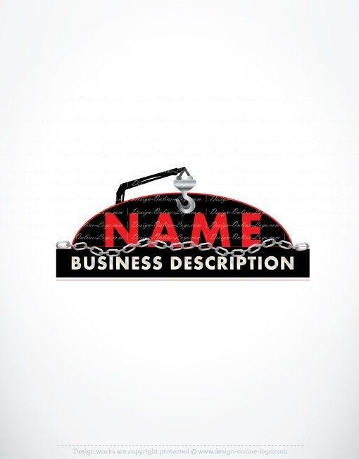 Towing Logo - Exclusive Design: crane towing Logos + FREE Business Card