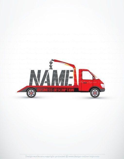 Towing Logo - Exclusive Design: buy tow truck Logo + FREE Business Card